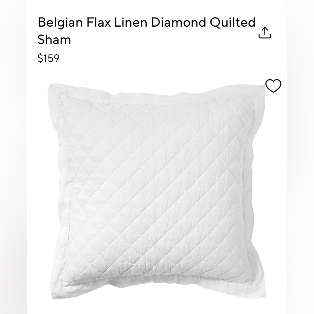Belgian Flax Linen Euro Shams-Set of 2